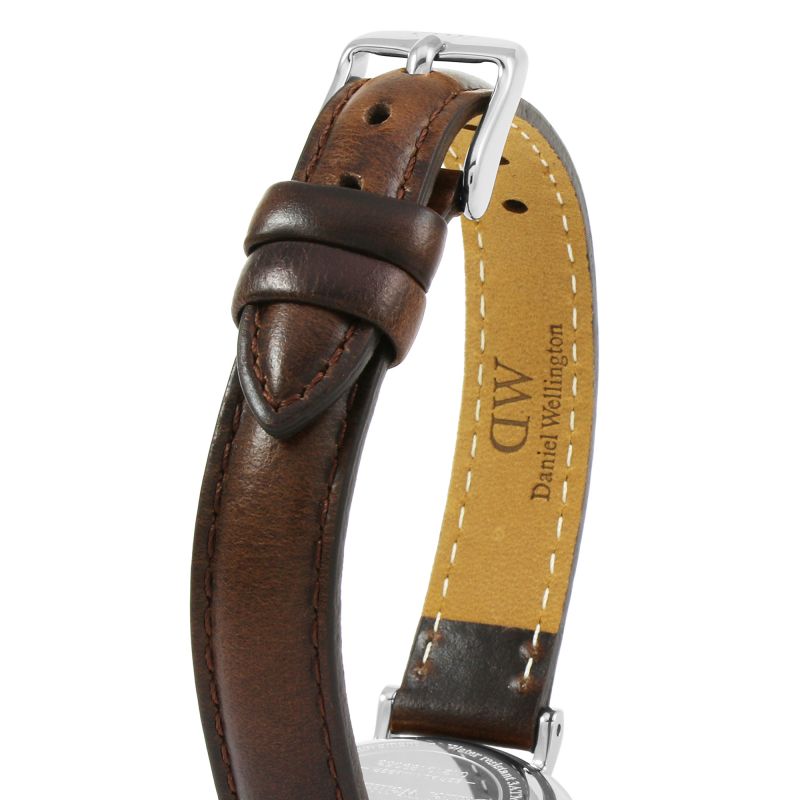  Shop Authentic Daniel Wellington Classic Petite White Dial Brown Leather Strap Watch For Women - DW00100239 - Luxxuri