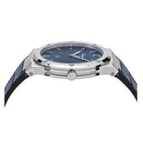  Shop Authentic Salvatore Ferragamo F-80 Classic Blue Dial Blue Leather Strap Watch for Men - SFDT00319 - Luxxuri
