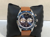  Shop Authentic Hugo Boss Santiago Blue Dial Brown Leather Strap Watch for Men - 1513860 - Luxxuri