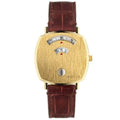  Shop Authentic Gucci Grip Quartz Gold Dial Maroon Leather Strap Watch For Women - YA157402 - Luxxuri