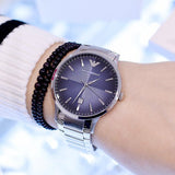  Shop Authentic Emporio Armani Renato Blue Dial Silver Steel Strap Watch For Men - AR2472 - Luxxuri