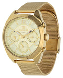  Shop Authentic Tommy Hilfiger Mia Gold Dial Gold Mesh Bracelet Watch for Women - 1781488 - Luxxuri