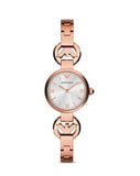  Shop Authentic Emporio Armani Retro Quartz Silver Dial Rose Gold Steel Strap Watch For Women - AR1776 - Luxxuri