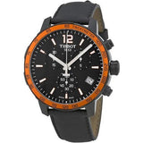  Shop Authentic Tissot T Sport Quickster Chronograph Black Dial Black Rubber Strap Watch For Men - T095.417.36.057.01 - Luxxuri