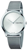  Shop Authentic Calvin Klein Minimal SIlver Dial Silver Mesh Bracelet Watch for Women - K3M221Y6 - Luxxuri