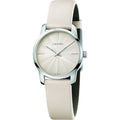  Shop Authentic Calvin Klein City White Dial White Leather Strap Watch for Women - K2G231XH - Luxxuri