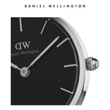  Shop Authentic Daniel Wellington Classic Petite Reading Black Dial Black Leather Strap Watch For Women - DW00100235 - Luxxuri