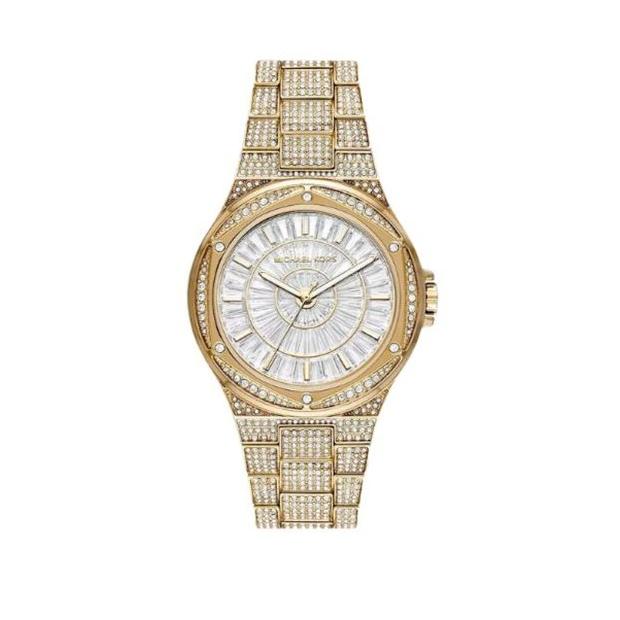 Shop Authentic Michael Kors Lennox Three Hand Crystals White Dial Gold Steel Strap Watch For Women - MK6991 - Luxxuri