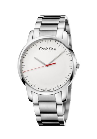  Shop Authentic Calvin Klein City Quartz White Dial Silver Steel Strap Watch for Men - K2G2G1Z6 - Luxxuri