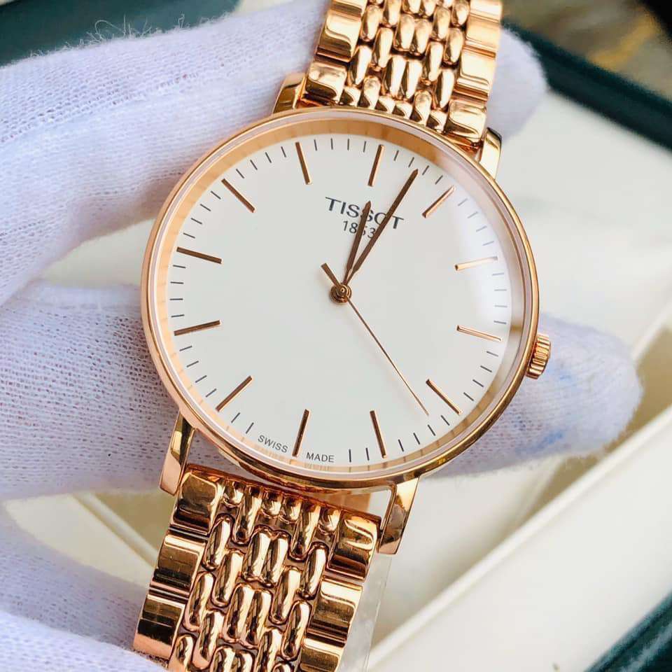  Shop Authentic Tissot Everytime Medium White Dial Rose Gold Mesh Bracelet Watch For Men - T109.410.33.031.00 - Luxxuri