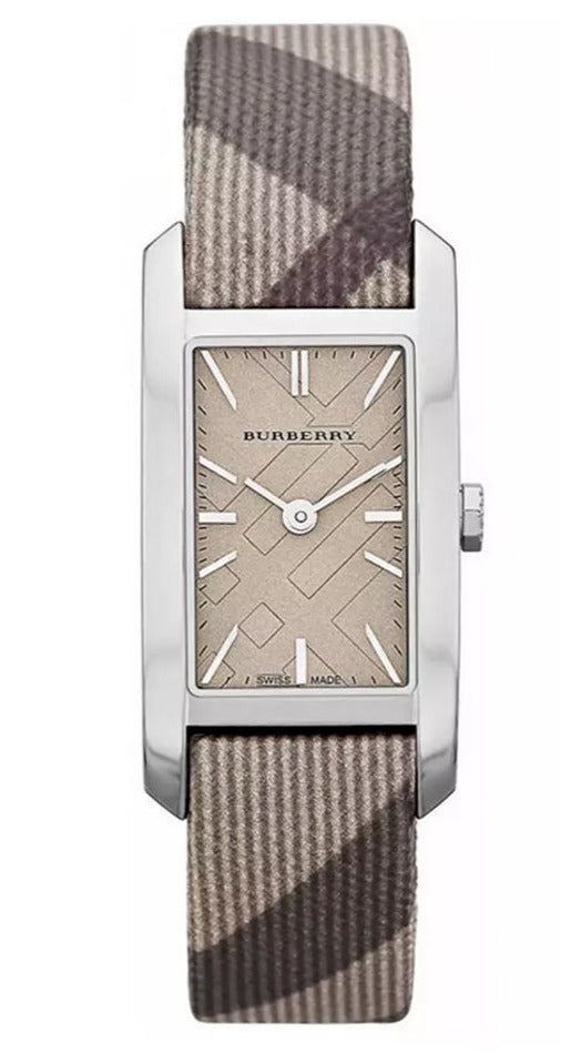  Shop Authentic Burberry The Pioneer Grey Dial Leather Strap Watch for Women - BU9504 - Luxxuri