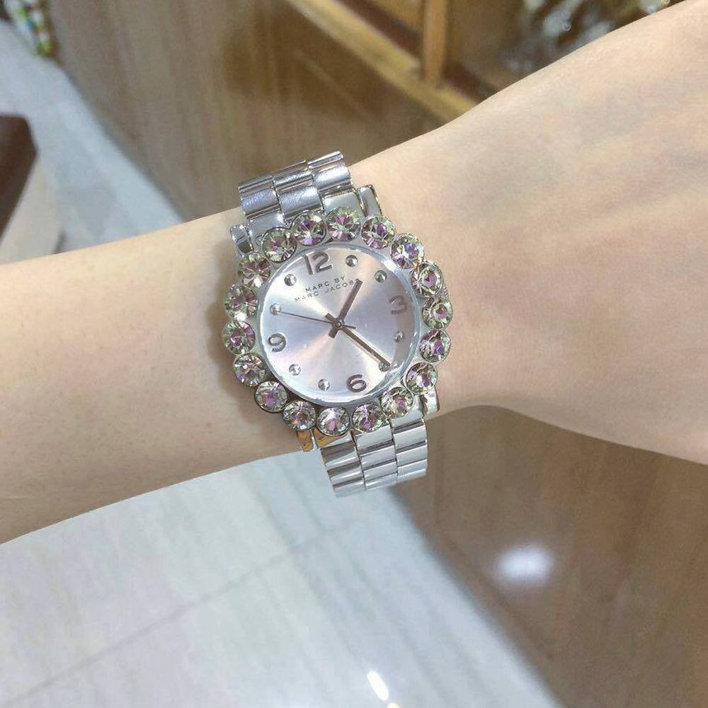  Shop Authentic Marc Jacobs Amy Silver Dial Silver Steel Strap Watch for Women - MBM3222 - Luxxuri