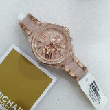  Shop Authentic Michael Kors Wren Crystals Rose Gold Dial Rose Gold Steel Strap Watch for Women - MK6096 - Luxxuri