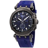  Shop Authentic Tissot T Race Chronograph Blue Dial Blue Silicone Strap Watch For Men - T115.417.37.041.00 - Luxxuri