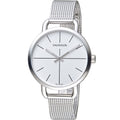  Shop Authentic Calvin Klein Even White Dial Silver Mesh Bracelet Watch for Women - K7B23126 - Luxxuri