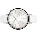  Shop Authentic Calvin Klein Equal White Dial White Leather Strap Watch for Women - K3E231L6 - Luxxuri