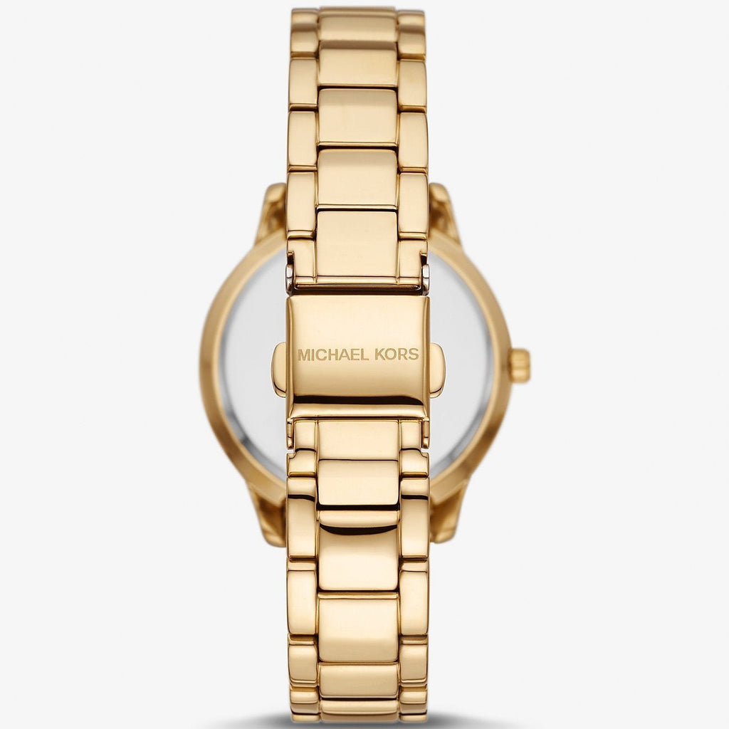  Shop Authentic Michael Kors Tibby Pave Gold Dial Gold Steel Strap Watch for Women - MK1057 - Luxxuri