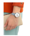  Shop Authentic Tommy Hilfiger Brooke Silver Dial Blue Leather Strap Watch for Women - 1782023 - Luxxuri