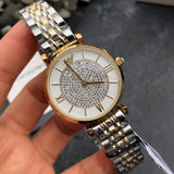  Shop Authentic Emporio Armani Gianni T Bar Analog White Dial Two Tone Steel Strap Watch For Women - AR2076 - Luxxuri