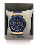  Shop Authentic Guess Zena Blue Dial Blue Silicone Strap Watch For Women - W1094L2 - Luxxuri