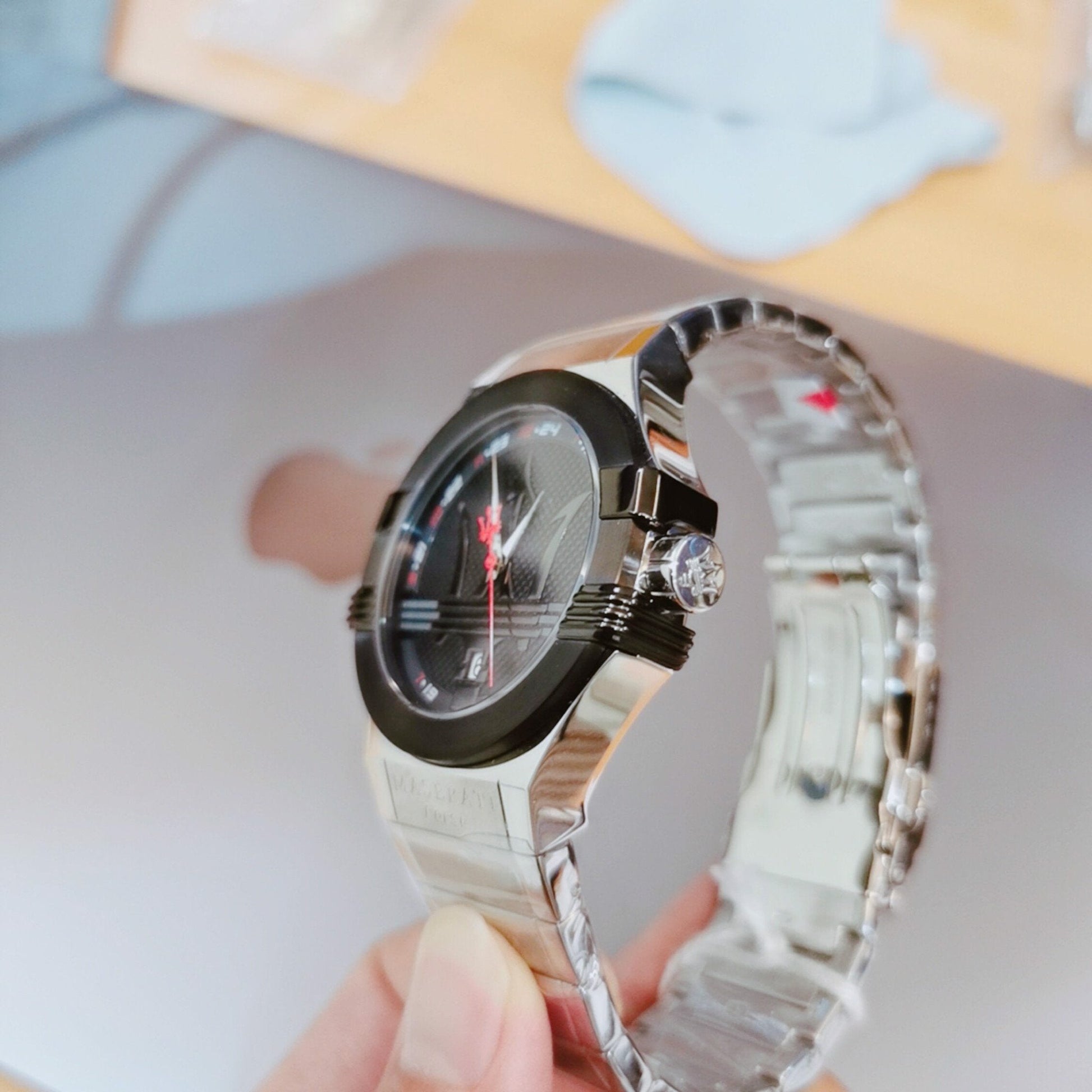  Shop Authentic Maserati Potenza Black Dial Silver Steel Strap Watch For Men - R8853108001 - Luxxuri