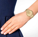  Shop Authentic Michael Kors Sofie Quartz Gold Dial Gold Steel Strap Watch For Women - MK4334 - Luxxuri