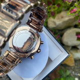  Shop Authentic Michael Kors Parker Chronograph Rose Gold Dial Two Tone Steel Strap Watch For Women - MK6832 - Luxxuri