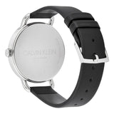  Shop Authentic Calvin Klein Evan White Dial Black Leather Strap Watch for Women - K7B231CY - Luxxuri