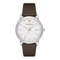  Shop Authentic Emporio Armani Herren White Dial Brown Leather Strap Watch For Men - AR11103 - Luxxuri