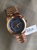  Shop Authentic Michael Kors Runway Stop Hunger Quartz Blue Dial Rose Gold Steel Strap Watch For Men - MK8358 - Luxxuri