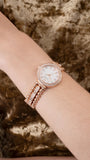  Shop Authentic Guess Gala Diamonds Silver Dial Gold Steel Strap Watch for Women - GW0401L3 - Luxxuri