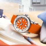  Shop Authentic Breitling Superocean Automatic 36 Orange Dial Orange Rubber Strap Watch for Men - A17377211O1S1 - Luxxuri