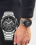  Shop Authentic Hugo Boss Supernova Chronograph Black Dial Silver Steel Strap Watch for Men - 1513359 - Luxxuri