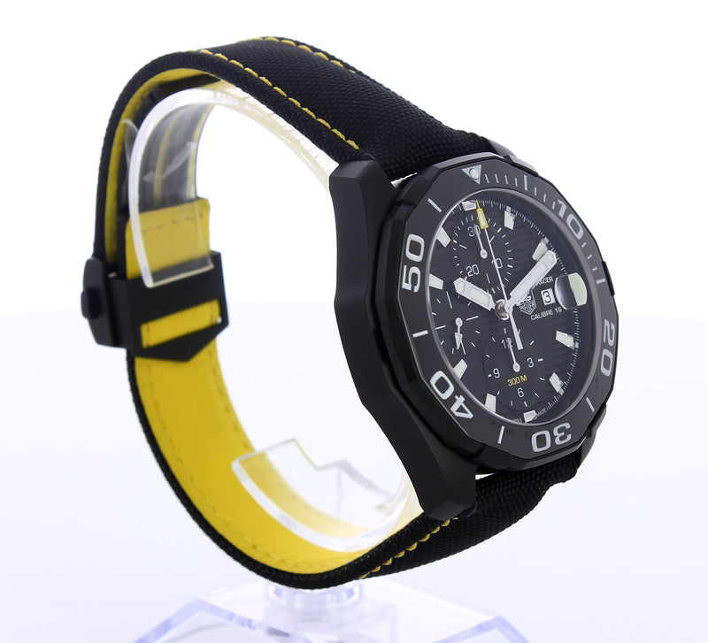  Shop Authentic Tag Heuer Aquaracer PVD Black Dial Watch for Men - CAY218A.FC6361 - Luxxuri