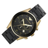  Shop Authentic Emporio Armani Sportivo Quartz Black Dial Black Steel Strap Watch For Men - AR8023 - Luxxuri