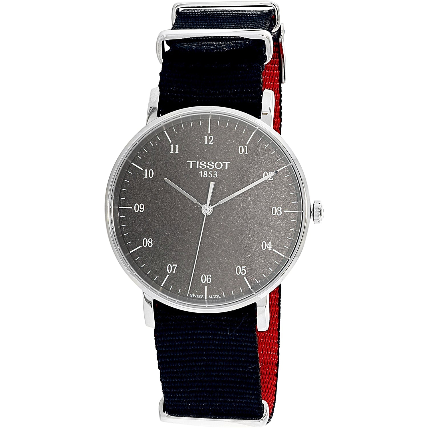  Shop Authentic Tissot Everytime Medium Black Dial Black NATO Strap Watch For Men - T109.410.17.077.00 - Luxxuri