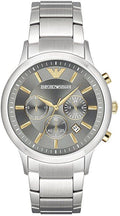  Shop Authentic Emporio Armani Quartz Grey Dial Silver Steel Strap Watch For Men - AR11047 - Luxxuri