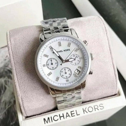  Shop Authentic Michael Kors Ritz White Dial Silver Stainless Steel Strap Watch for Women - MK5020 - Luxxuri