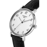  Shop Authentic Tissot Everytime Large White Dial Black Leather Strap Watch For Men - T109.610.16.032.00 - Luxxuri