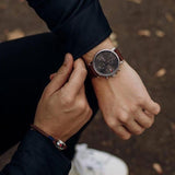  Shop Authentic Tommy Hilfiger Daniel Grey Dial Brown Leather Strap Watch for Men - 1710416 - Luxxuri