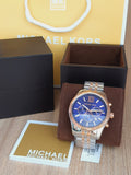 Shop Authentic Michael Kors Lexington Blue Dial Two Tone Steel Strap Watch for Men - MK8412 - Luxxuri