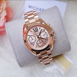  Shop Authentic Michael Kors Bradshaw Chronograph Rose Gold Dial Rose Gold Steel Strap Watch for Women - MK5799 - Luxxuri