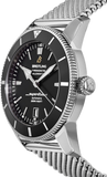  Shop Authentic Breitling Superocean Heritage B20 Automatic 46 Black Dial Silver Mesh Bracelet Watch for Men - AB2020121B1A1 - Luxxuri