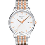  Shop Authentic Tissot T Classic Tradition Lady White Dial Two Tone Steel Strap Watch For Women - T063.210.22.037.01 - Luxxuri
