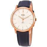  Shop Authentic Fossil The Minimalist Slim White Dial Blue Leather Strap Watch for Men - FS5371 - Luxxuri