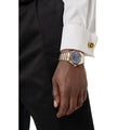  Shop Authentic Versace Hellenyium Quartz Blue Dial Two Tone Steel Strap Watch for Men - VEVK00520 - Luxxuri