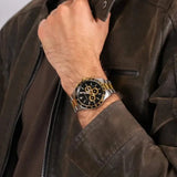  Shop Authentic Michael Kors Layton Chronograph Black Dial Two Tone Steel Strap Watch For Men - MK8784 - Luxxuri