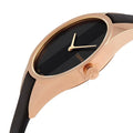  Shop Authentic Calvin Klein Rebel Black Dial Black Leather Strap Watch for Women - K8P236C1 - Luxxuri