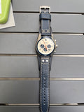  Shop Authentic Fossil Coachman Chronograph White Dial Blue Leather Strap Watch for Men - CH3051 - Luxxuri