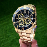  Shop Authentic Guess Axle Multifunction Black Dial Gold Steel Strap Watch For Men - GW0488G2 - Luxxuri